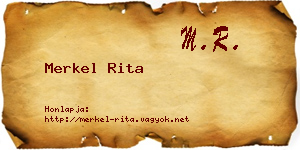 Merkel Rita névjegykártya
